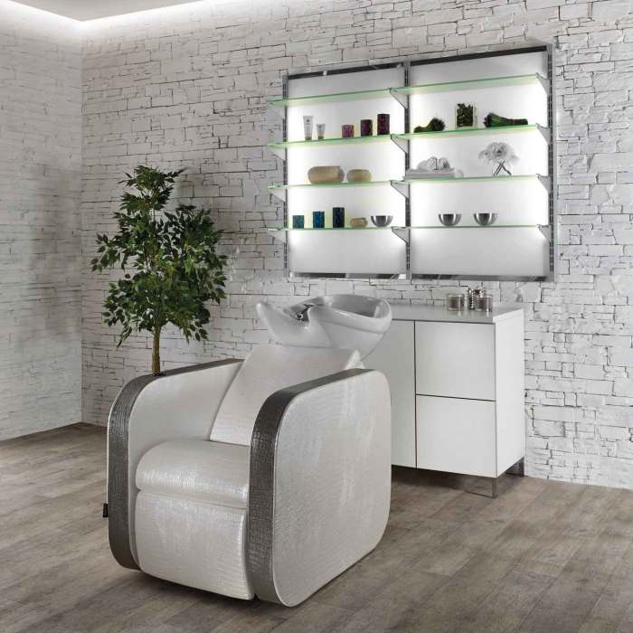 Salon stations shampoo sink area interior mode la choose board station decor via