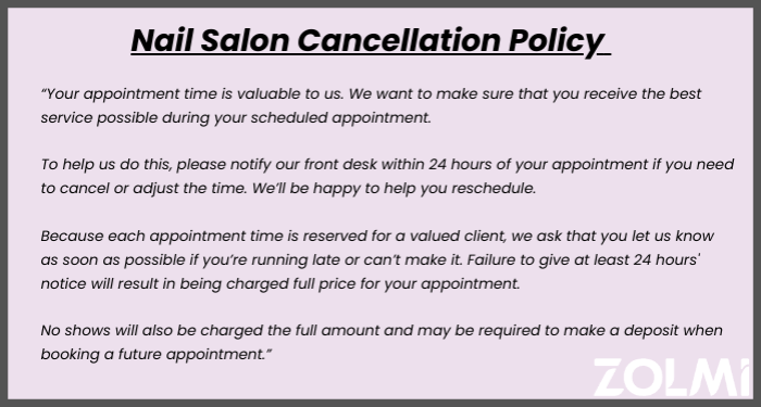 Refund salon spa cancellation captivating waxing